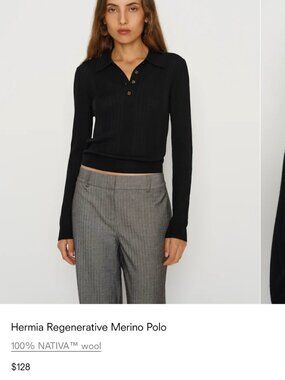 Reformation Hermia Regenerative Merino Polo
